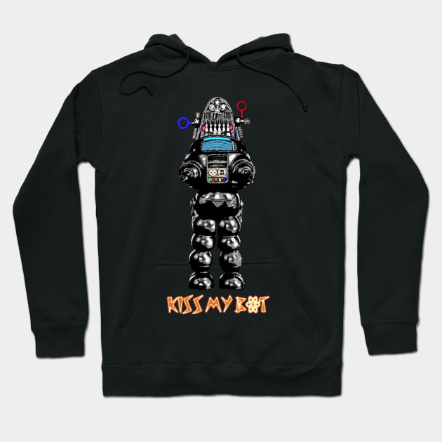 Kiss My Bot Hoodie by DistractedGeek